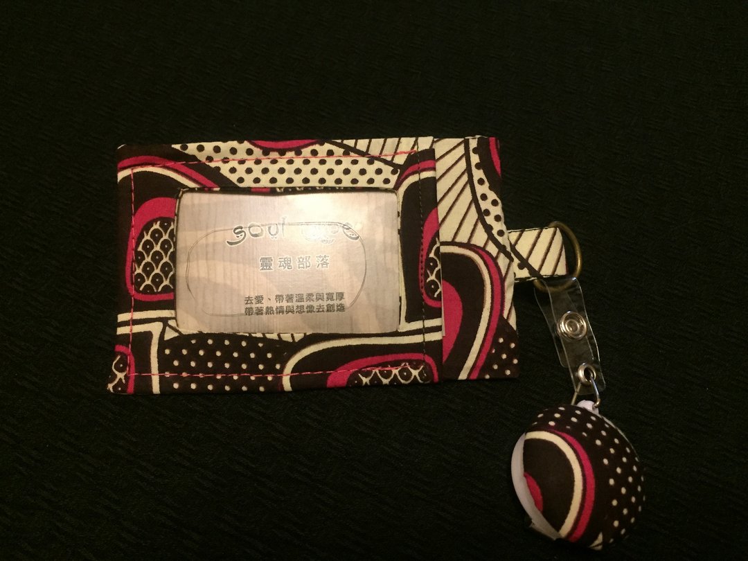 【热恋非洲】非洲花布 悠游卡/识别证套 - 证件套/卡套 - 棉．麻 