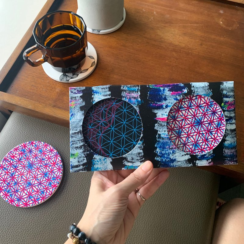 陶瓷艺术摆饰杯垫/生命之花 - 摆饰 - 陶 多色