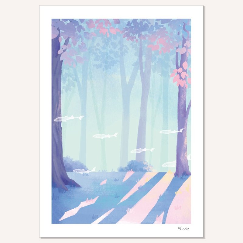 印刷装饰画 挂画 无框画【树林间】 - 海报/装饰画/版画 - 纸 多色