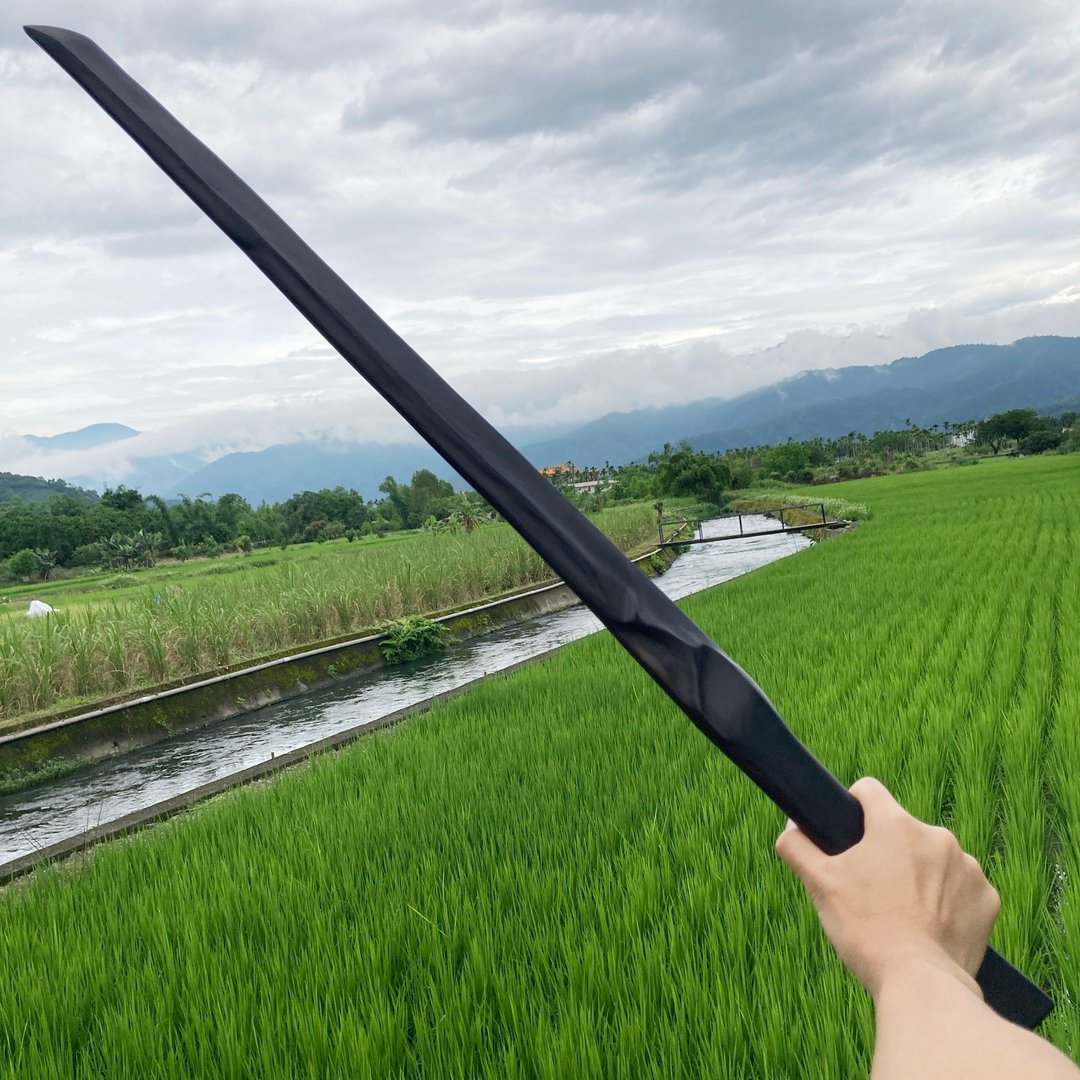 我贩剑　妖刀　灭见晓　手工艺术木剑木刀　武士刀　日本刀　魔剑 - 摆饰 - 木头 黑色