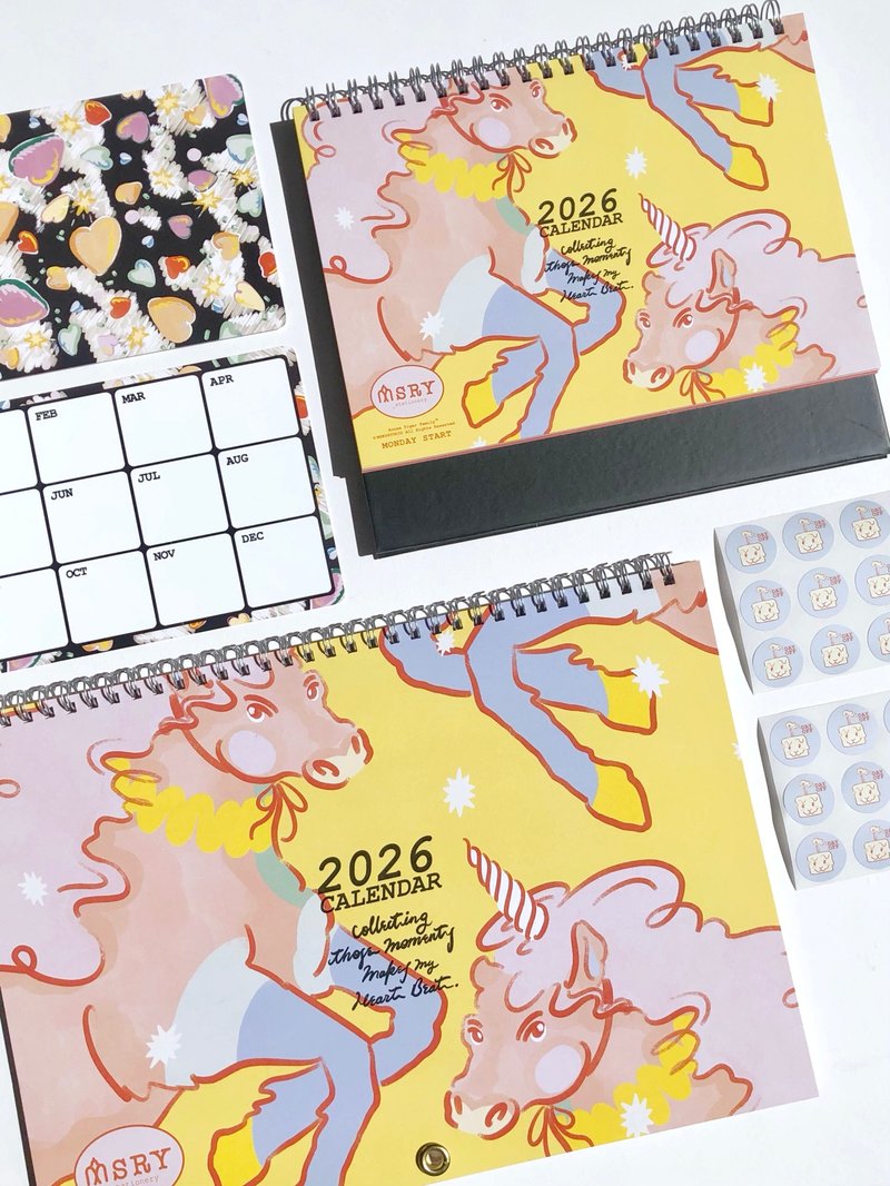 【限时预购】收集让我心动的瞬间 | 2026年月挂历 - 年历/台历 - 纸 多色