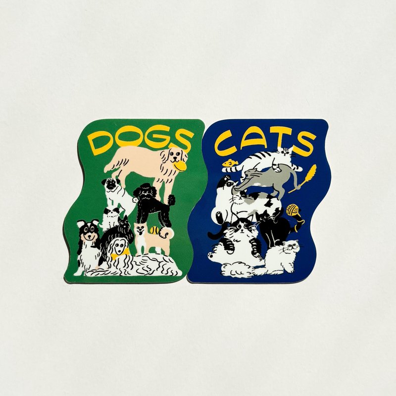 猫/狗贴纸 - 贴纸 - 防水材质 绿色