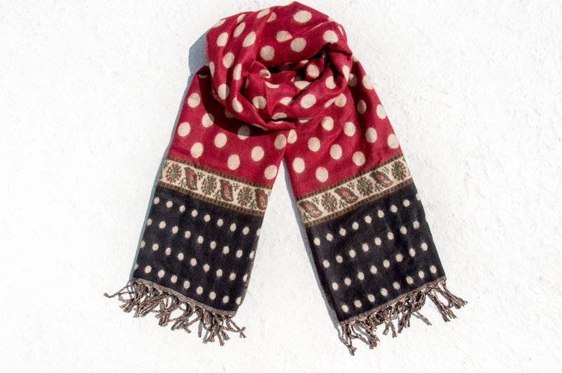 民族风披巾/boho针织围巾/民族图腾围巾/针织披巾/盖毯-水玉点点 - 围巾/披肩 - 羊毛 多色