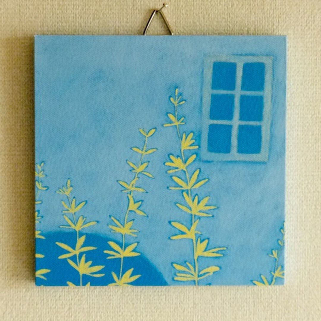 Mini panel No.44 / Fragment of memory - 海报/装饰画/版画 - 纸 蓝色