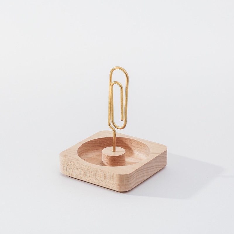 【Jeantopia】知音选品 实木堆叠文具收纳 黄铜MEMO夹 | 1534817 - 其他 - 木头 