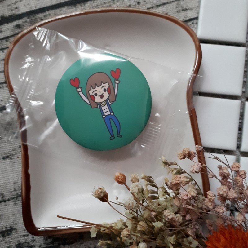 【CHIHHSIN小宁】吊带裤女孩 胸章_全馆胸章买三送一 - 徽章/别针 - 塑料 