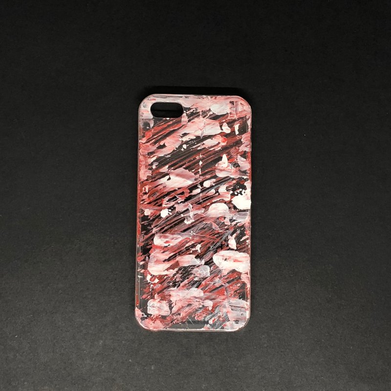 Acrylic 手绘抽象艺术手机壳 | iPhone 5s/SE |  Feel it Still - 手机壳/手机套 - 压克力 红色