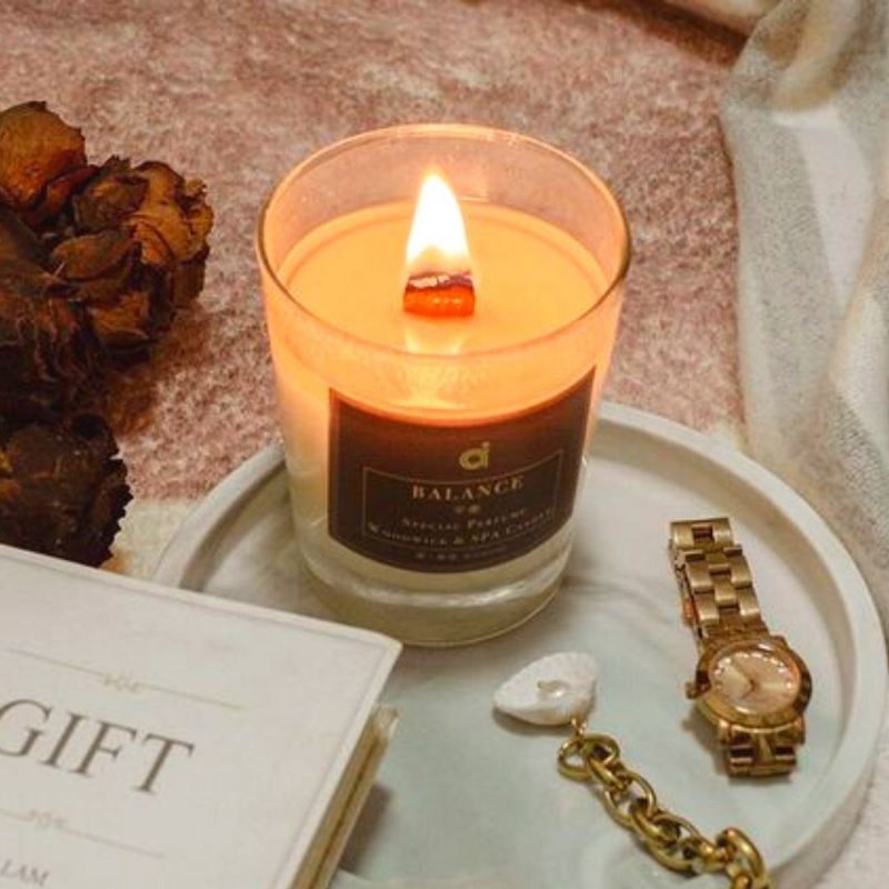 畅销第2名【平衡(皮革)Blance】香氛乳液蜡烛 - 中性香调/ 香水 - 蜡烛/烛台 - 植物．花 蓝色