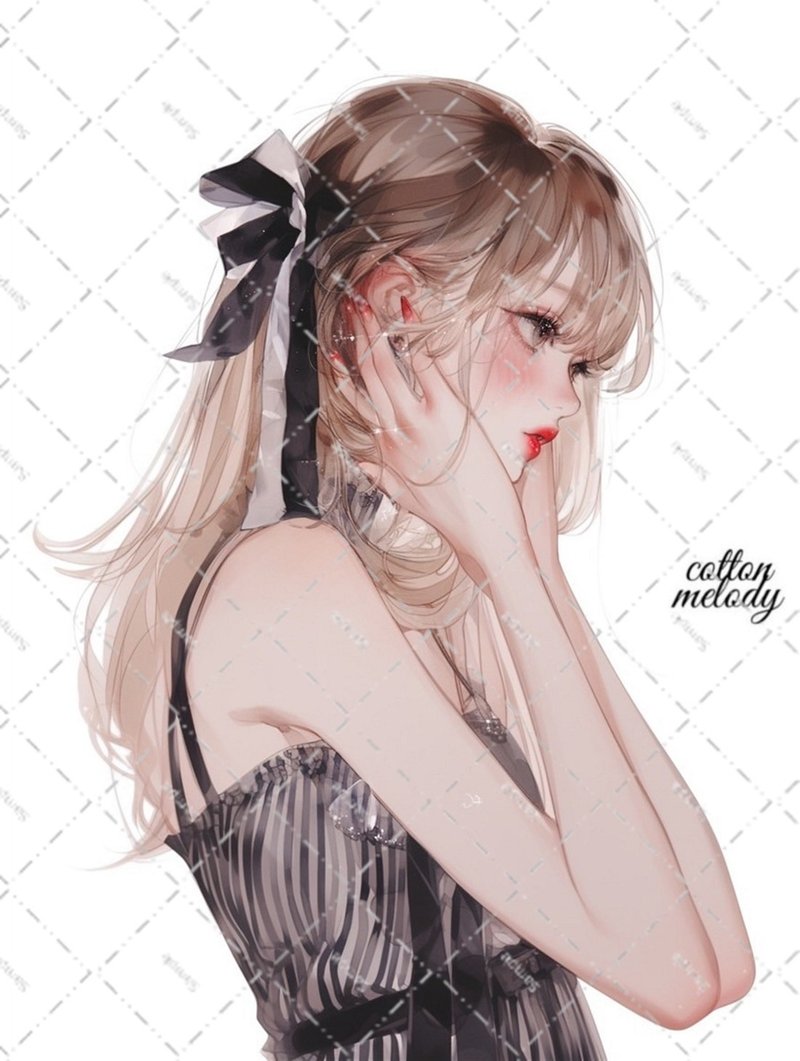 原创贴纸 no.6273 人物贴纸 原创贴纸 人物贴纸 女孩贴纸 原创人物贴纸 - 贴纸 - 纸 