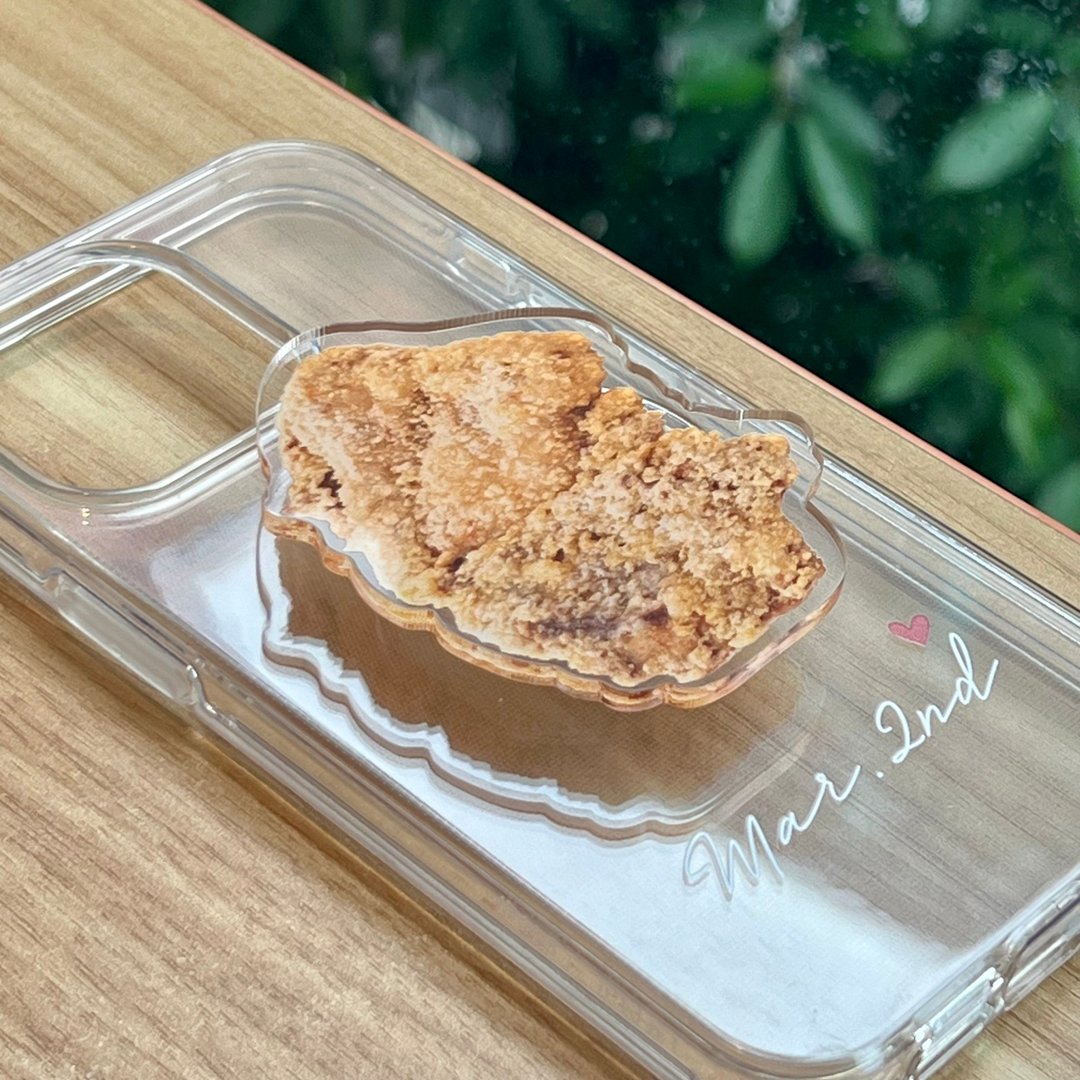 【手机壳&压克力支架】香鸡排 iPhone系列手机壳 PS104 - 手机壳/手机套 - 塑料 卡其色