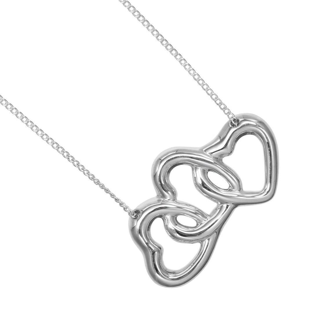 【日本直送】蒂芙尼 TIFFANY&Co. 三环爱心 项链 银 925 约 4g【二手】A 级 - 项链 - 银 银色