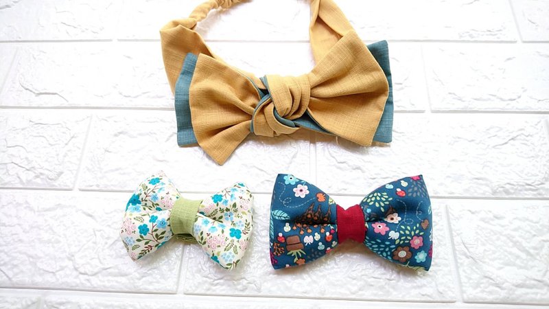 吱吱札札-好多变纽结发带客制订单 - 发带/发箍 - 棉．麻 多色