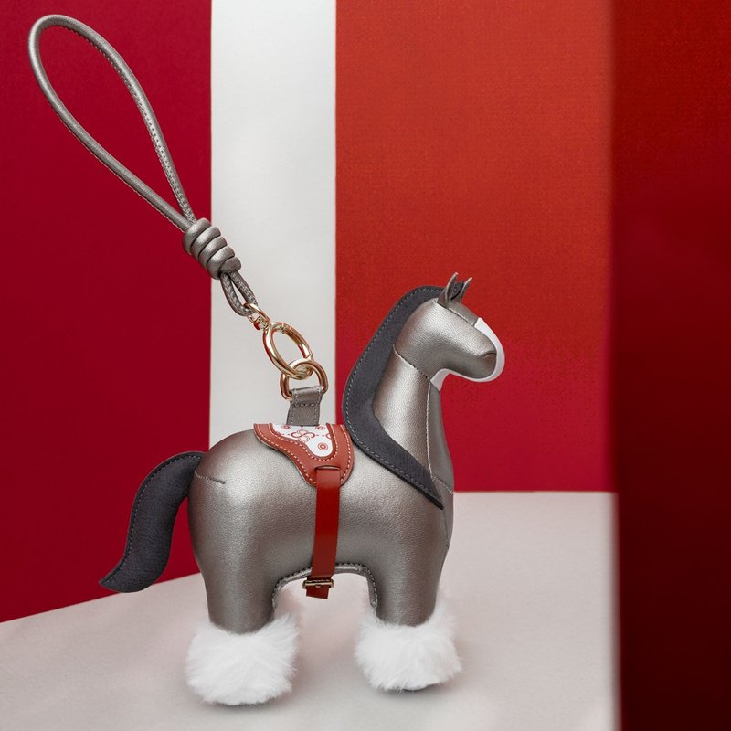 【马年限定款吊饰】马上钱来 Horse Shire挂饰 | 新年礼 招财开运 - 钥匙链/钥匙包 - 人造皮革 