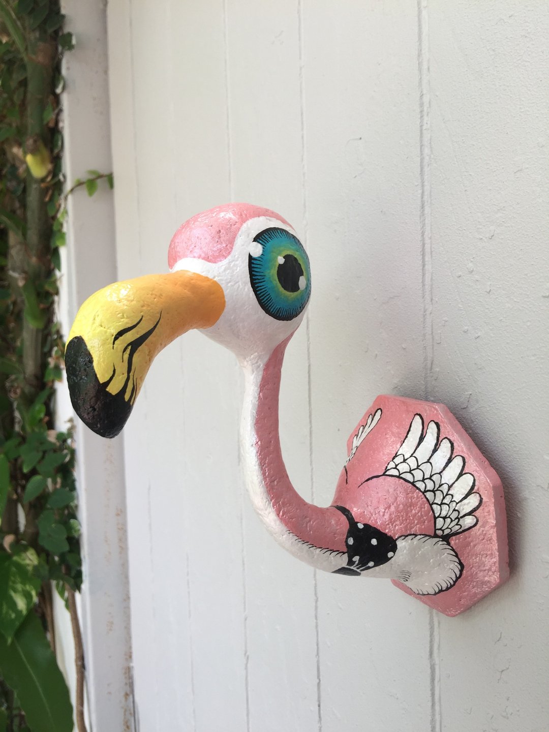 Flamingo papermache - 墙贴/壁贴 - 纸 粉红色