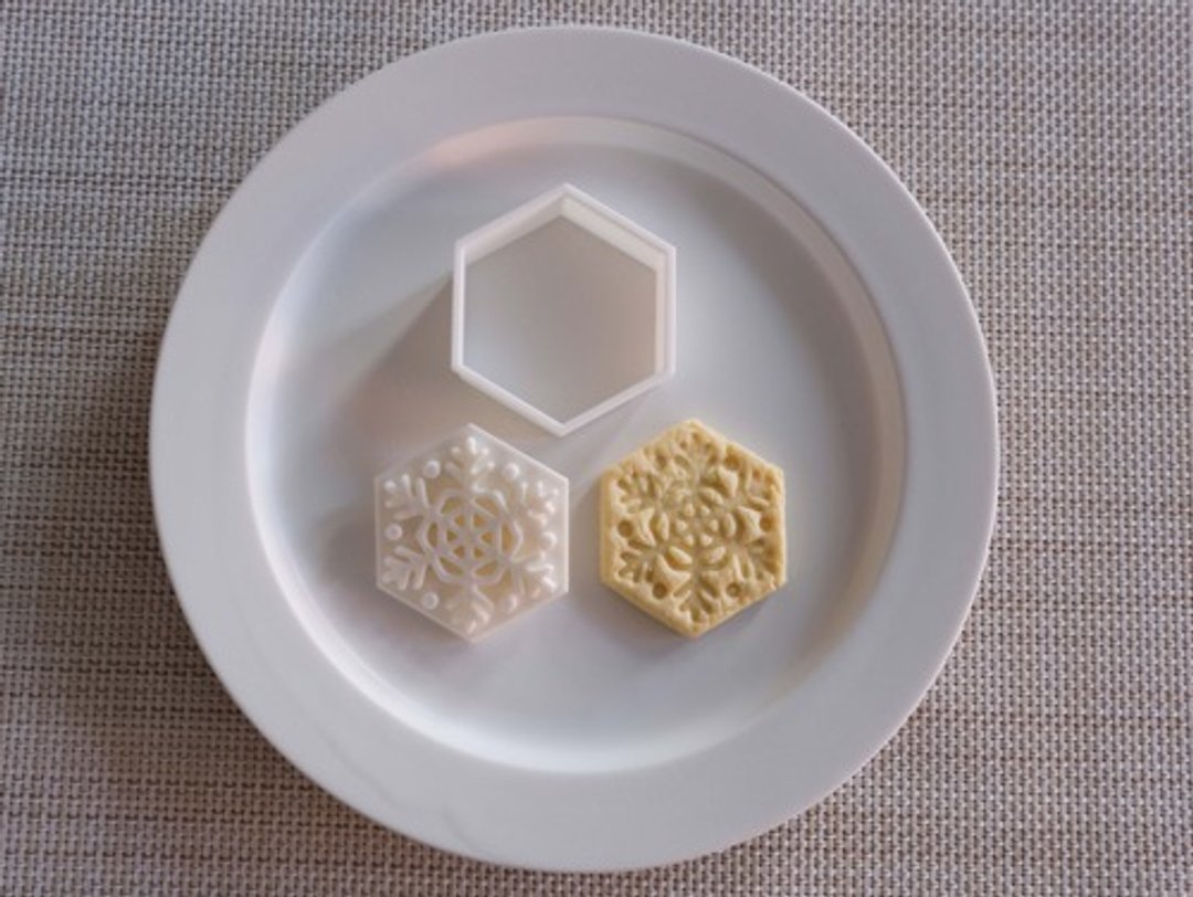 Snowflake (cookie cutter / cookie type) - 厨房用具 - 木头 