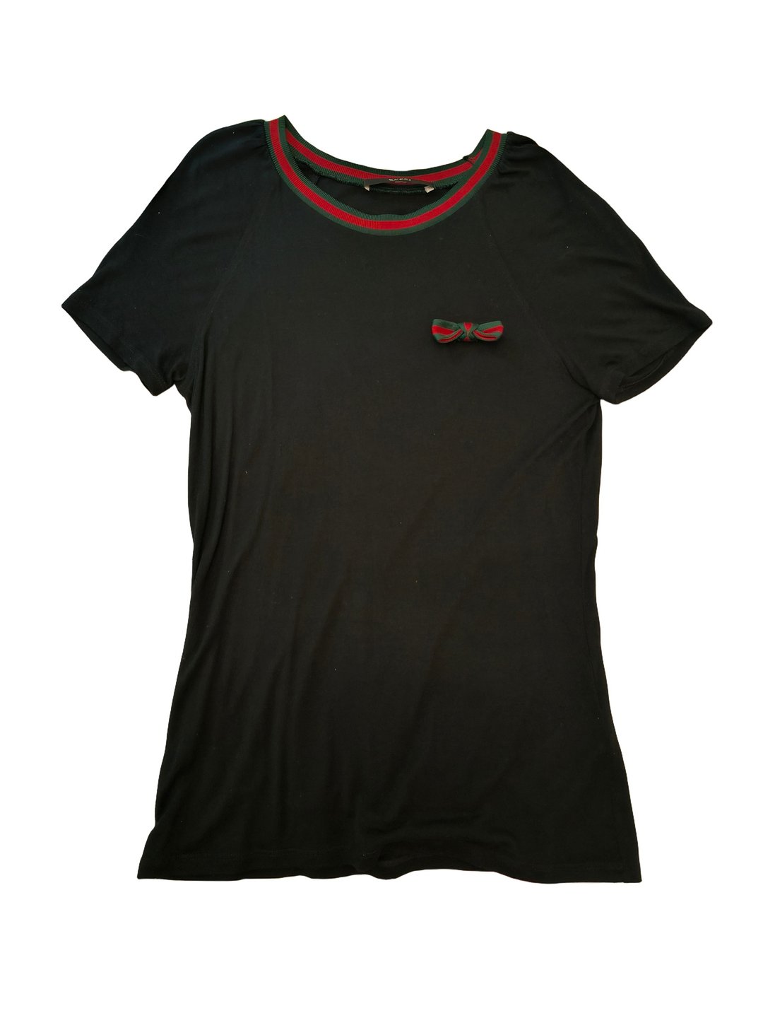 GUCCI 中古 真丝短袖T恤 - 女装上衣 - 丝．绢 黑色