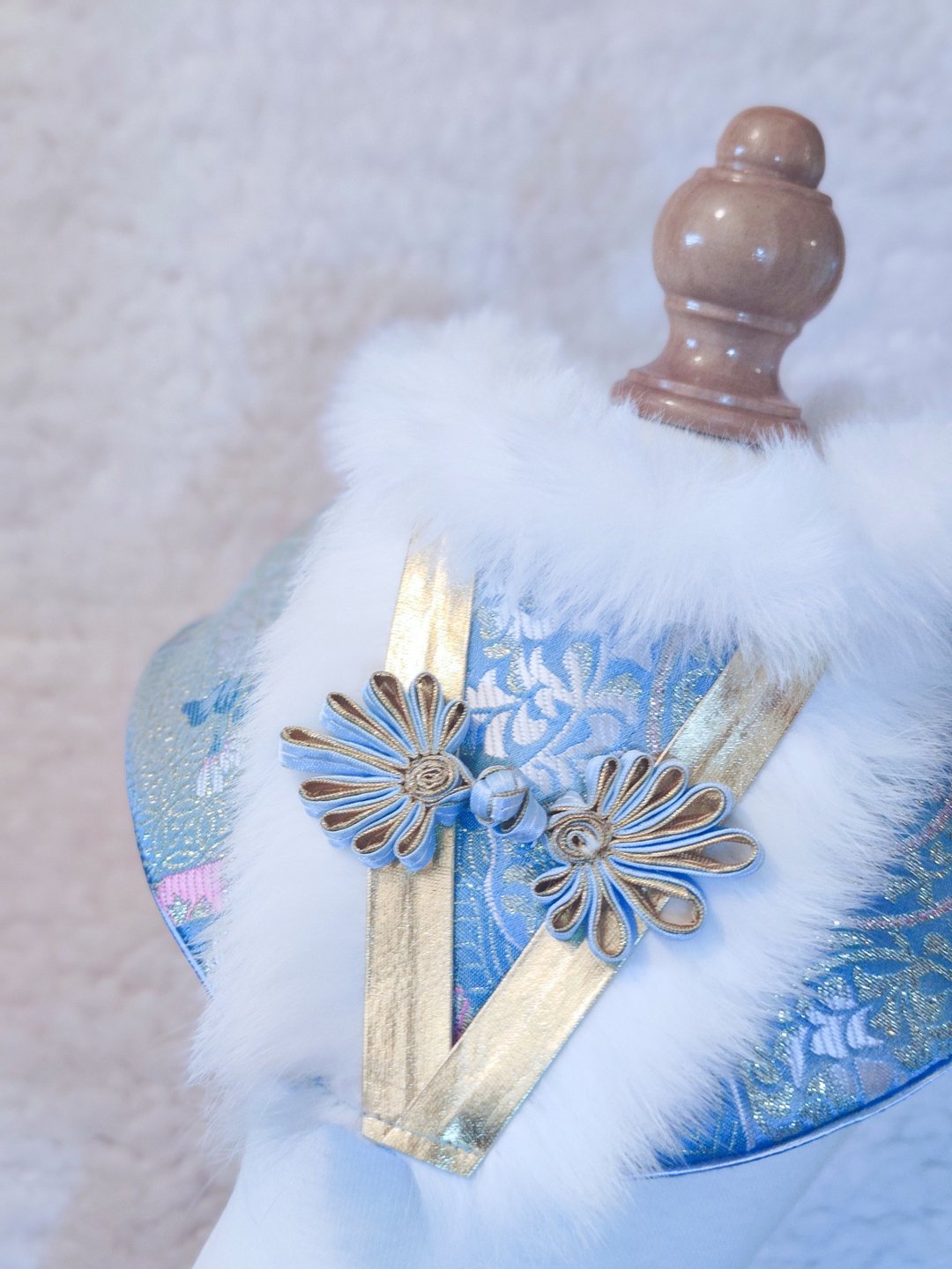 贺年 宠物围巾/颈饰 CNY neck wear collar - 项圈/牵绳 - 棉 蓝色