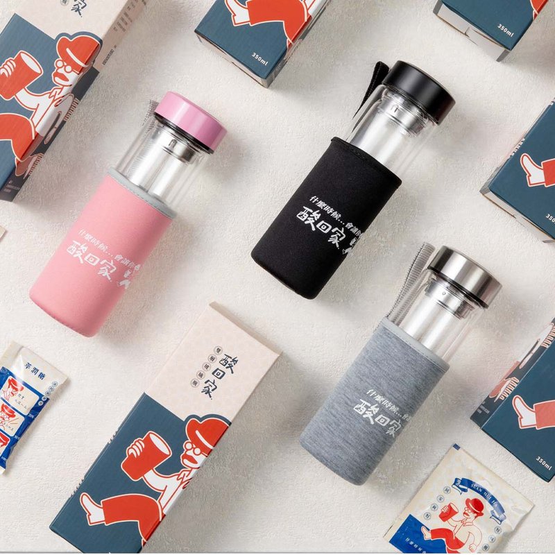 (买一送五加包邮)冷热随心 双层玻璃瓶 水瓶 随行杯 环保杯 水壶 - 水瓶/水壶 - 玻璃 白色