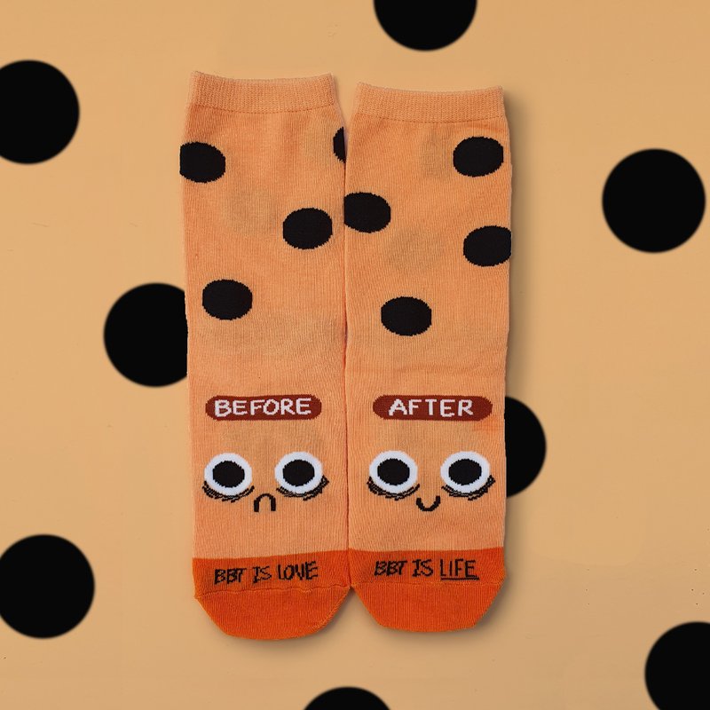 BBT is Love, BBT is Life socks - 其他 - 棉．麻 黄色
