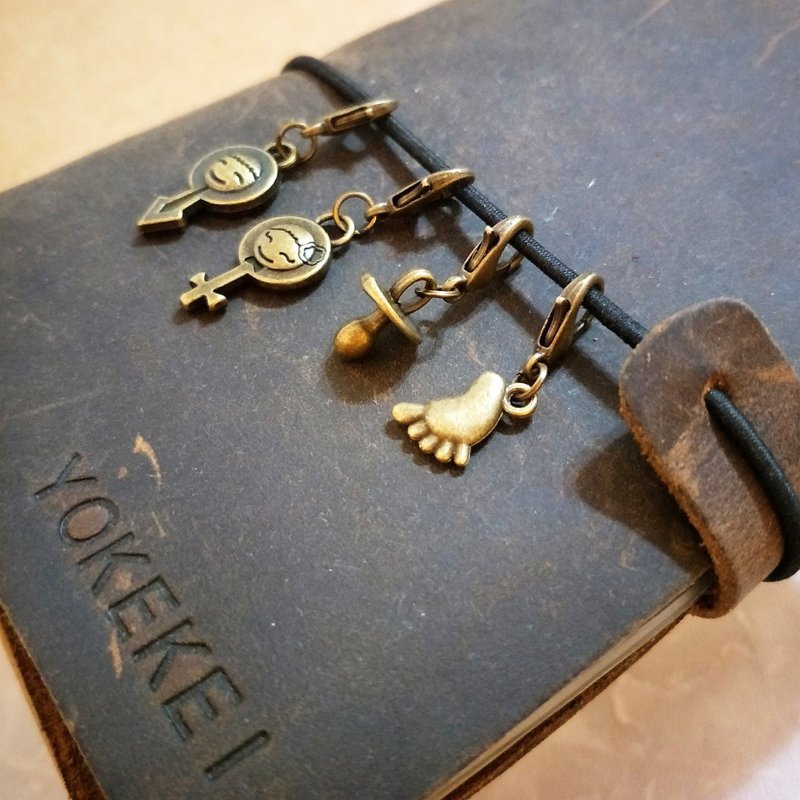 手帐饰品 婴儿 小孩 吊饰 回纹针 Planner Charms and Paper Clip - 其他 - 其他金属 