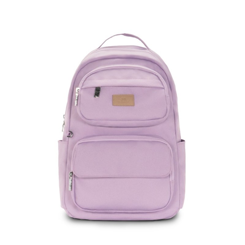 后背包-探索收纳大容量后背包-6604-19-多色任选 - 后背包/双肩包 - 尼龙 紫色