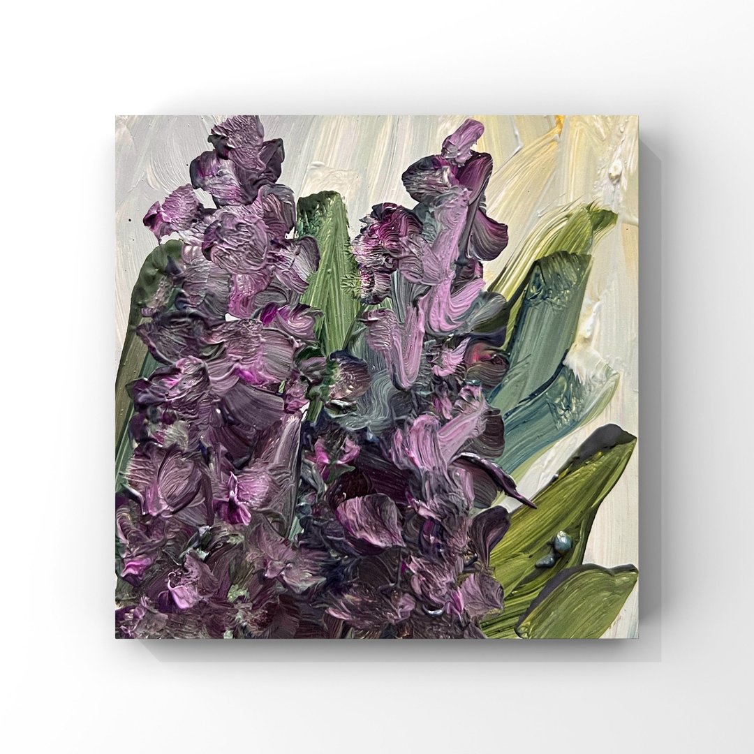 丁香花艺术丁香原创油画小花卉艺术品印象派 - 海报/装饰画/版画 - 其他材质 多色