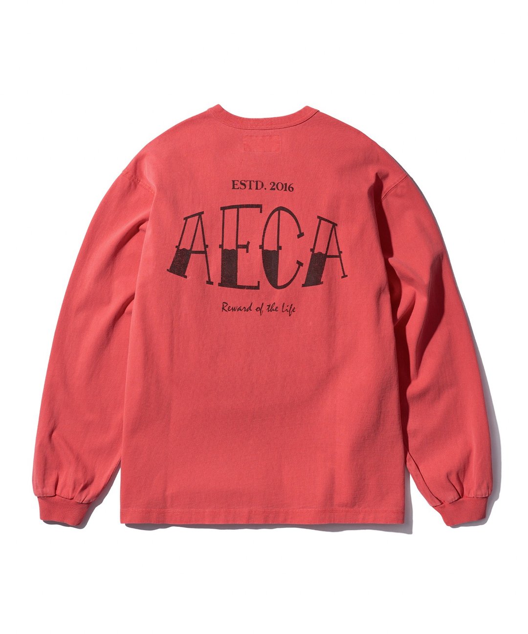 AECA White Glass Painted Long Sleeve-Washed 颜料染长袖上衣 - 中性连帽卫衣/T 恤 - 其他材质 多色