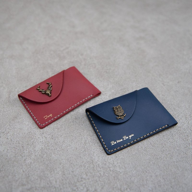 名片夹 卡片夹 名片盒 真皮 情人礼物 名片盒 定制礼盒 - 名片夹/名片盒 - 真皮 红色