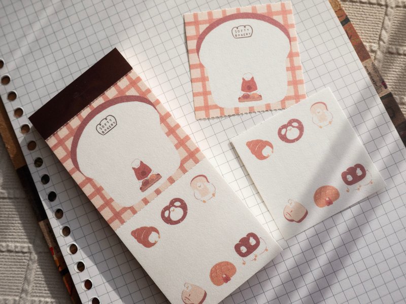 SOFTY BAKERY 撕线便签本 - 便条纸/标签贴 - 纸 