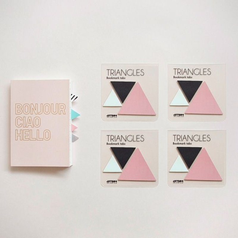 敲敲-JStory大人文具-魔术标签便利贴-三角形(白),JST31515 - 便条纸/标签贴 - 纸 粉红色