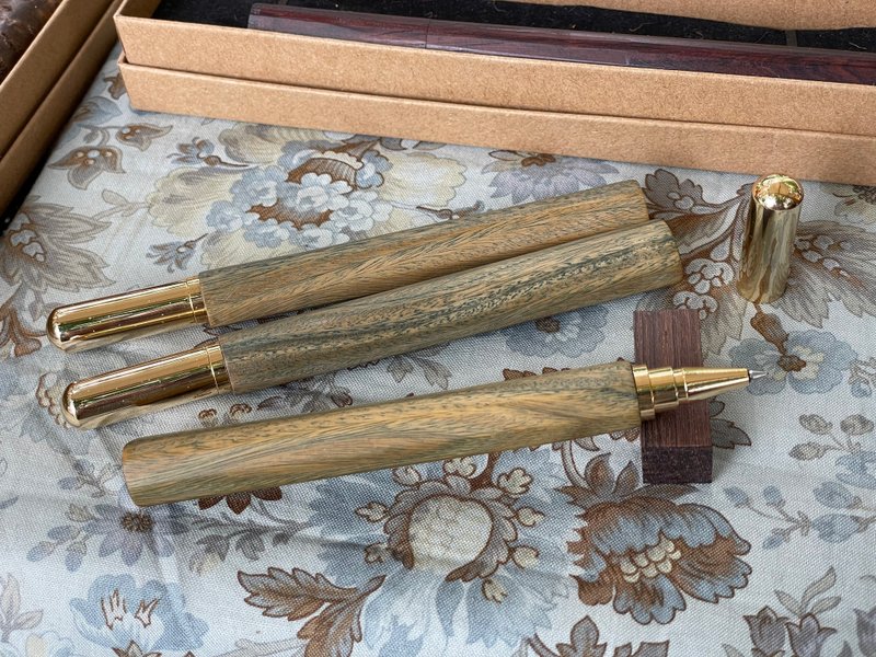 绿檀木 金铄钢珠笔 - 钢珠笔 - 木头 绿色