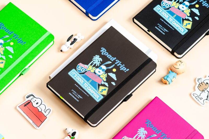 【Pinkoi x SNOOPY】LAMY  钢笔用笔记本 / 史奴比 - Road Trip - 笔记本/手帐 - 纸 多色