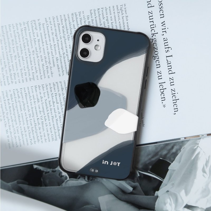 【iPhone手机壳】蓝色啤酒海 原创插画 轻巧耐冲击手机壳 - 手机壳/手机套 - 塑料 黑色