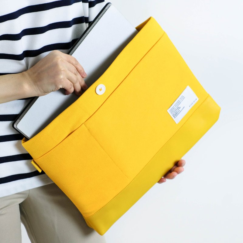 AYK-KA-SAAN - A4Folder | Multifunction rainproof bag #Yellow - 其他 - 聚酯纤维 黄色