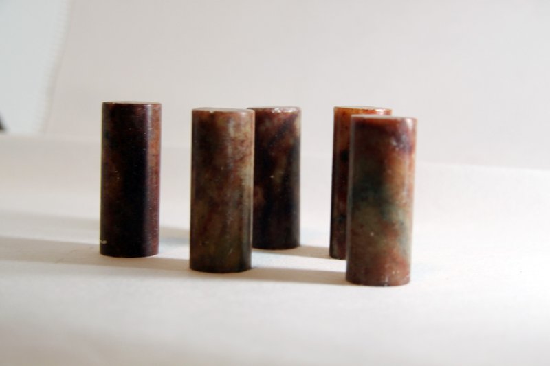 【刻出你的名字 圆形】姓名印鉴章圆形印面三厘米 - 印章/印台 - 石头 红色