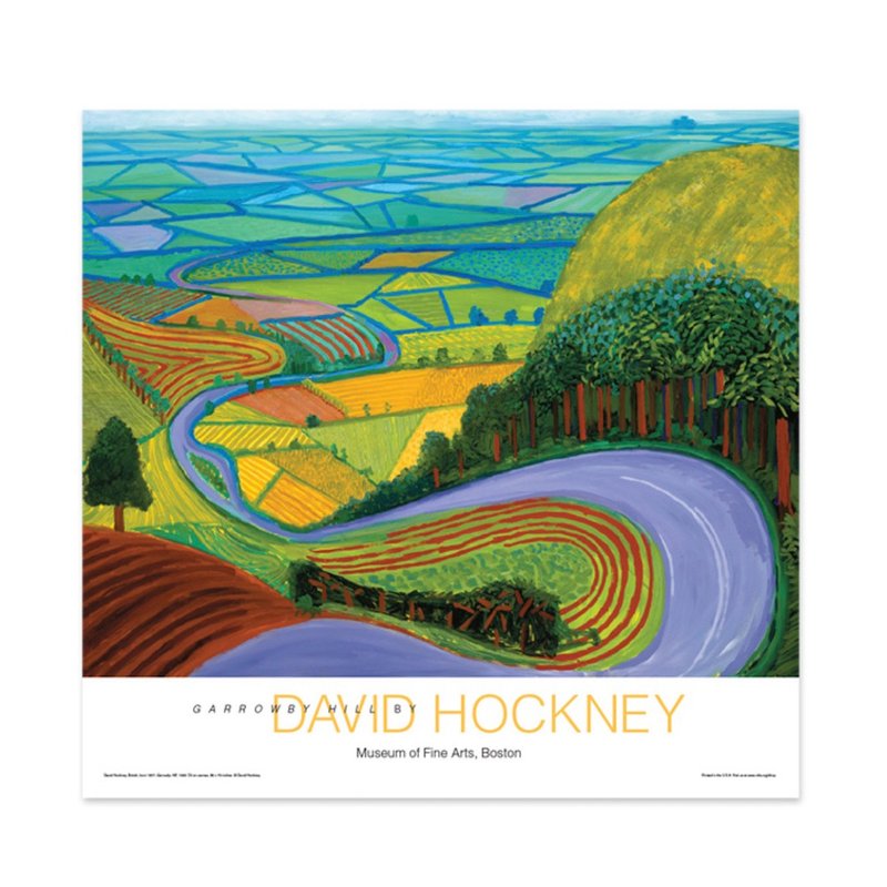 【原版海报】David Hockney: Garrowby Hill 加洛比山 - 海报/装饰画/版画 - 纸 