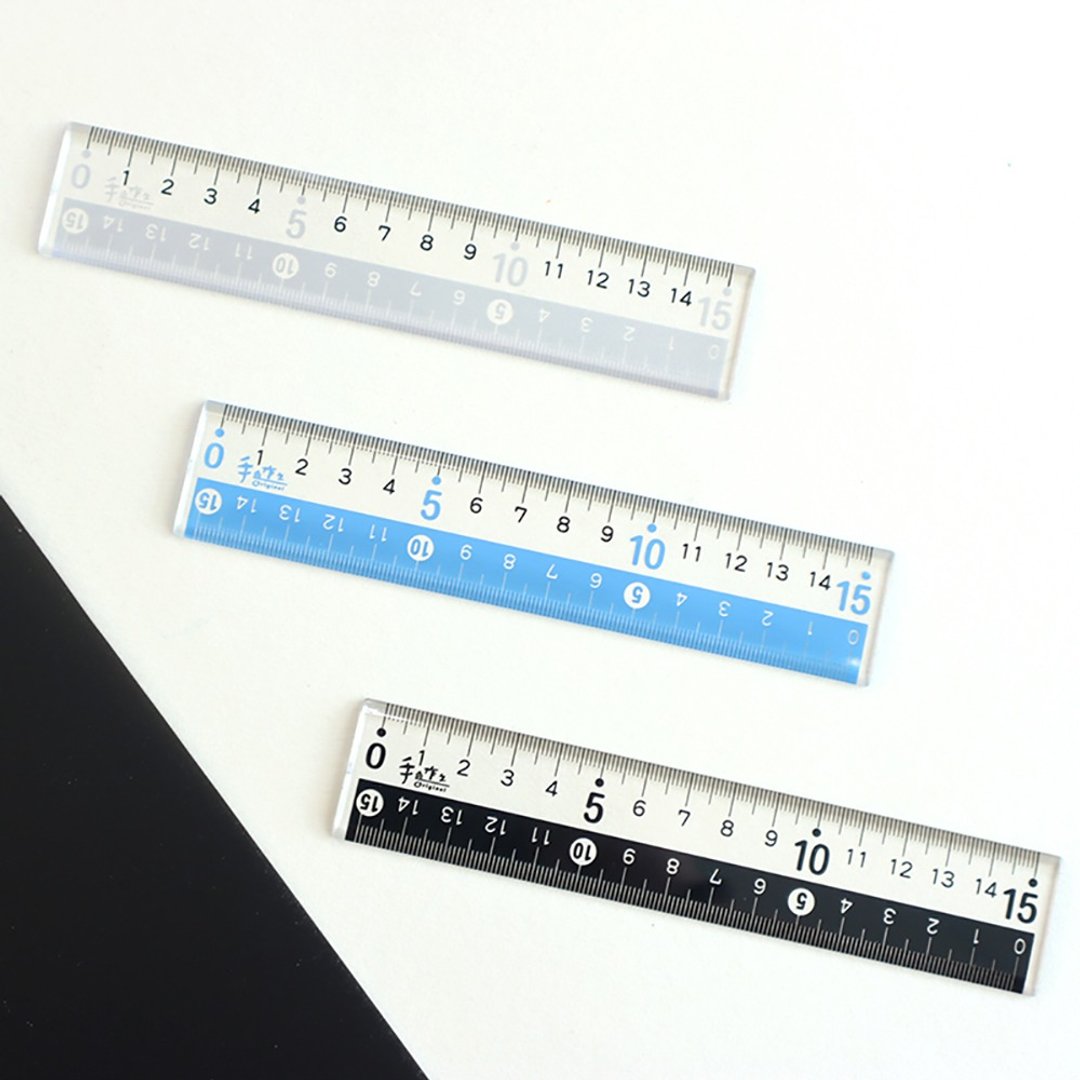 手作之 / 15cm 大字尺 (3 色)   - 直尺 15 厘米  SR-94 - 铅笔/自动铅笔 - 塑料 