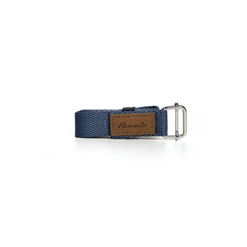 【NAMASTE】Iyengar Yoga Strap 艾扬格瑜珈绳(宽2.54cm) - 丈青 - 运动/健身用品 - 棉．麻 蓝色