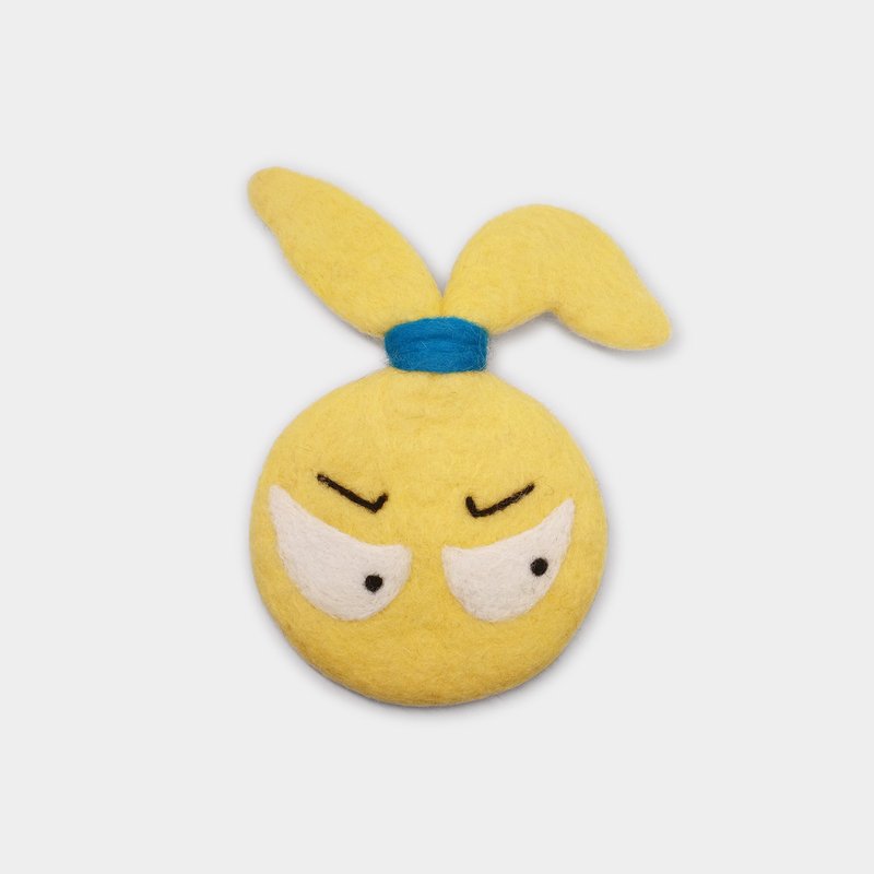 S Lee 美丽新世界系列/邪恶兔杯垫-羊毛毡企划/异材质结合 - 杯垫 - 羊毛 