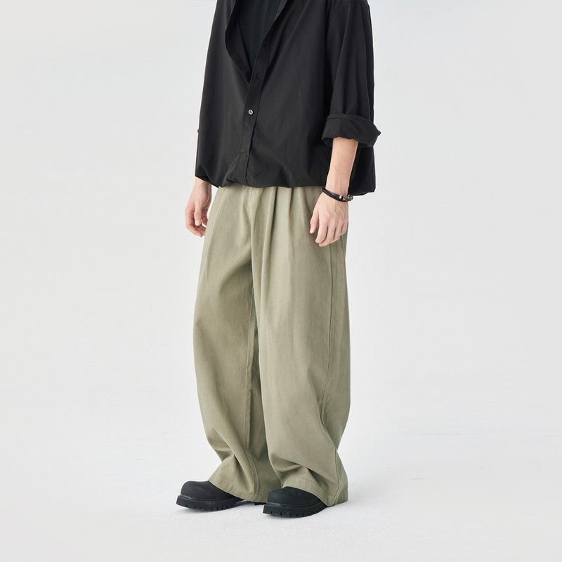 TopBasics 480G重磅棉长裤 - 男士长裤 - 棉．麻 绿色