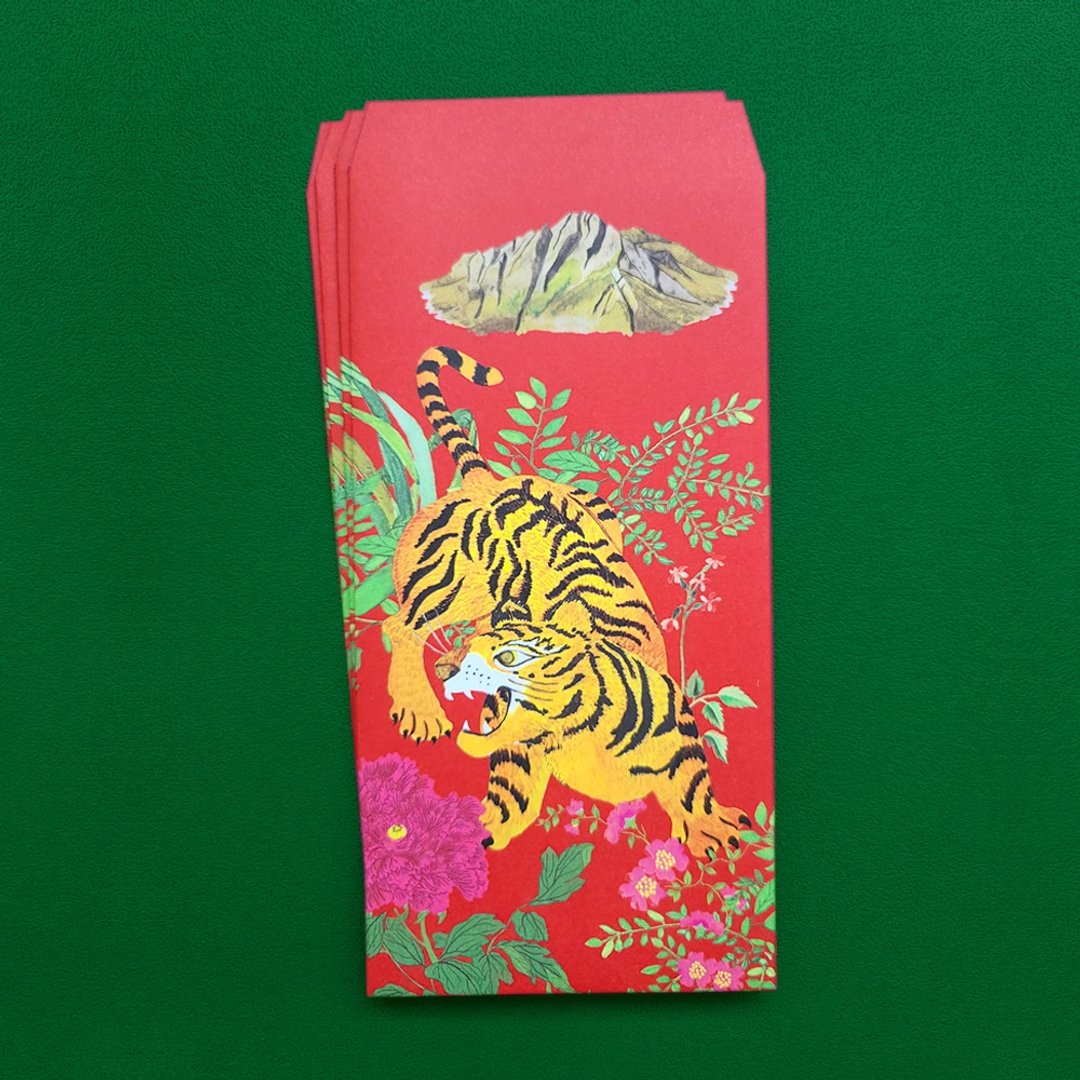 福兽纳福系列红包袋-福虎添福(5入) - 红包/春联 - 纸 红色