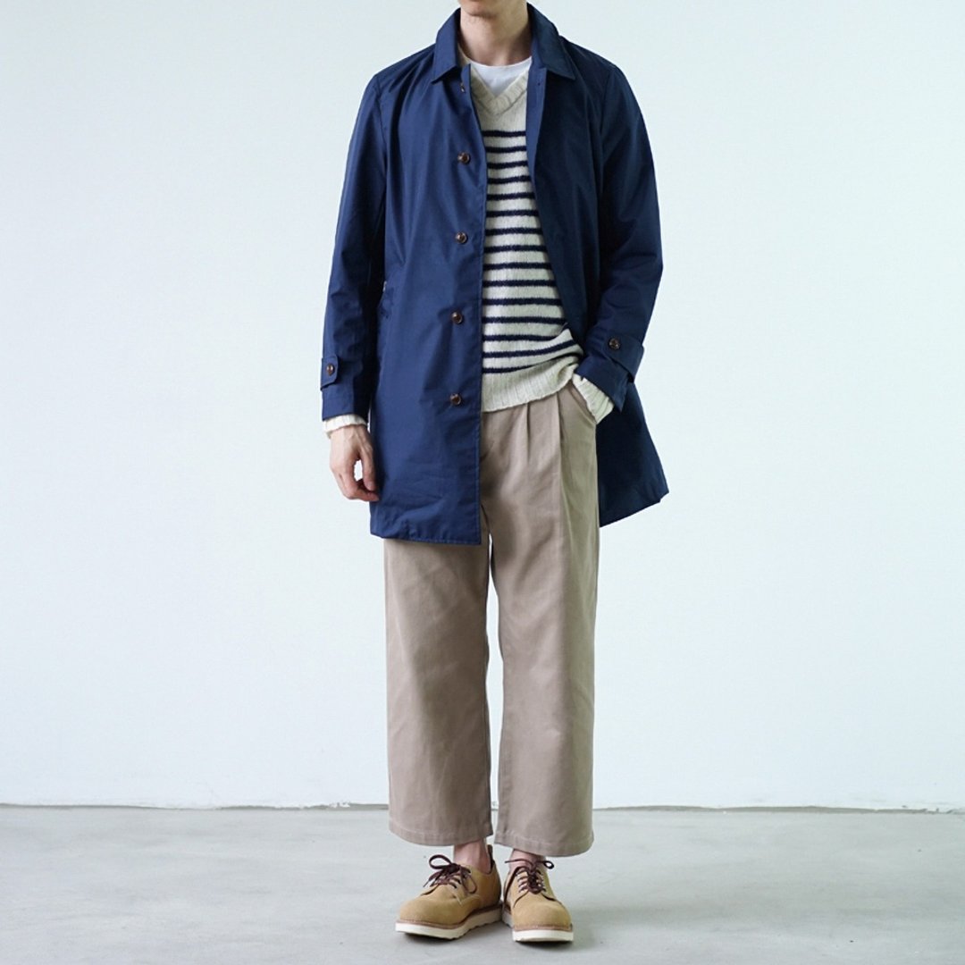 FR Work Pants 宽松版型法式工装九分裤 - 男士长裤 - 棉．麻 卡其色