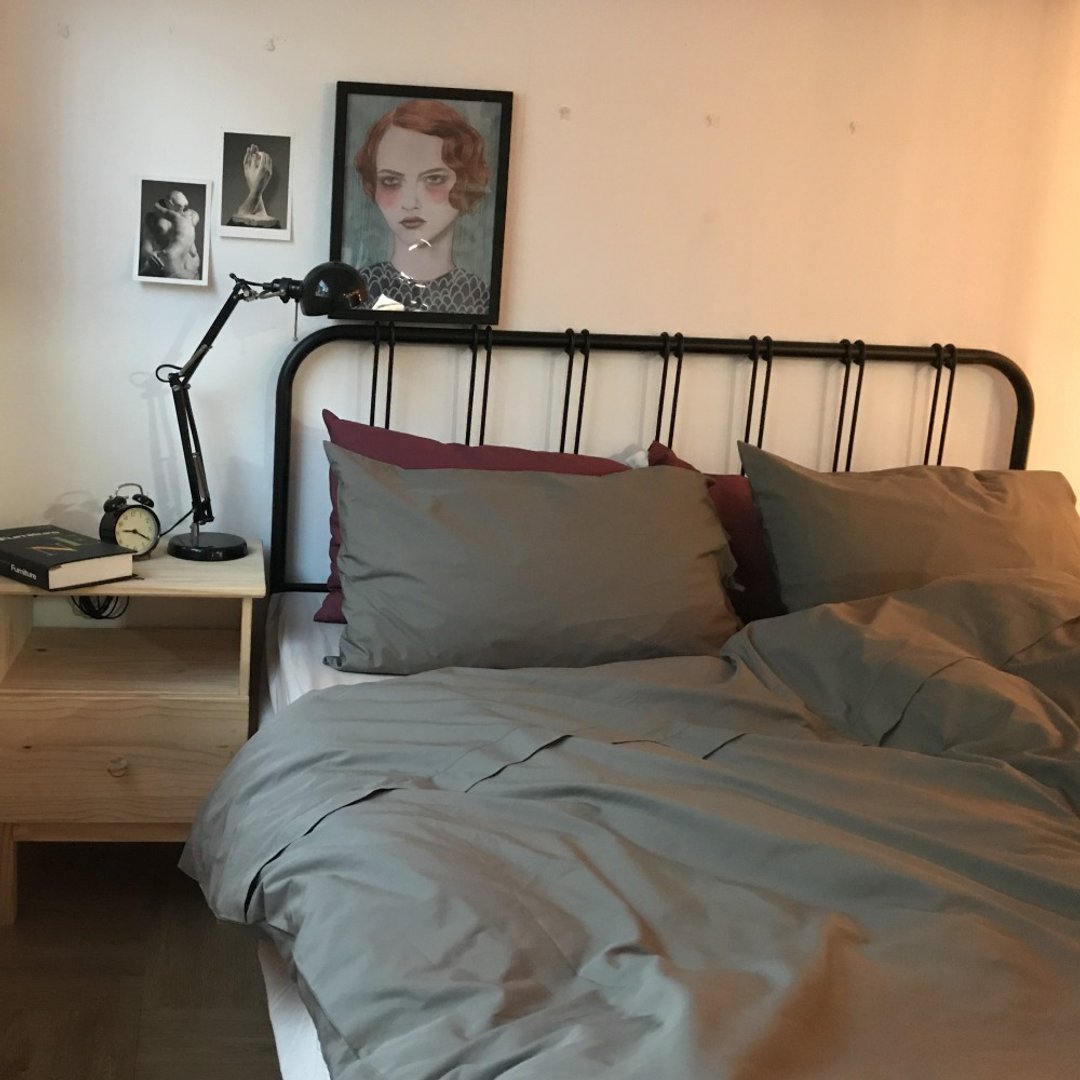 特大_走在月光下_有机棉GOTS认证双人特大被套_迷雾灰 - 寝具 - 棉．麻 灰色