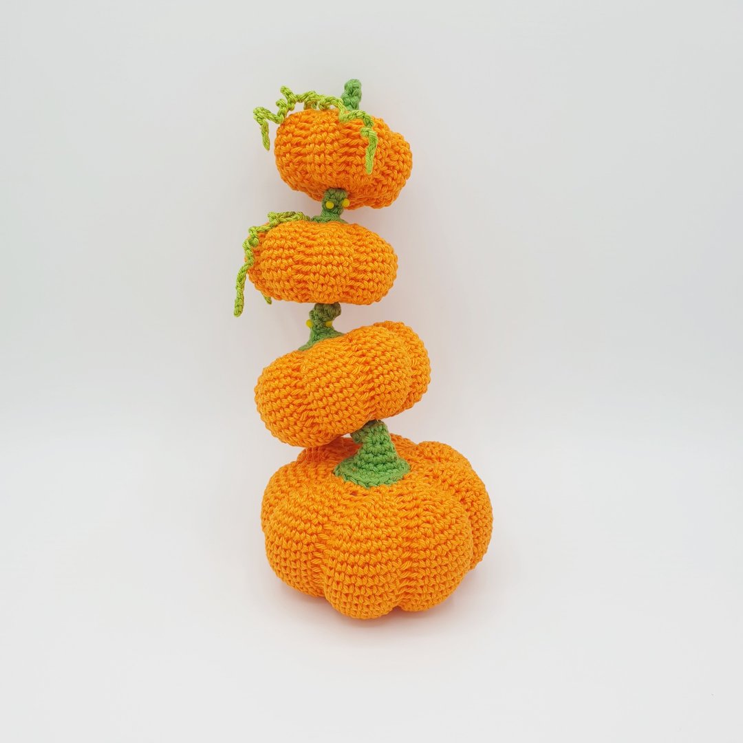 The Perfect PUMPKIN 4 Sizes | Amigurumi for Halloween Crochet PATTERN PDF - 手工艺教程/工具书 - 其他材质 