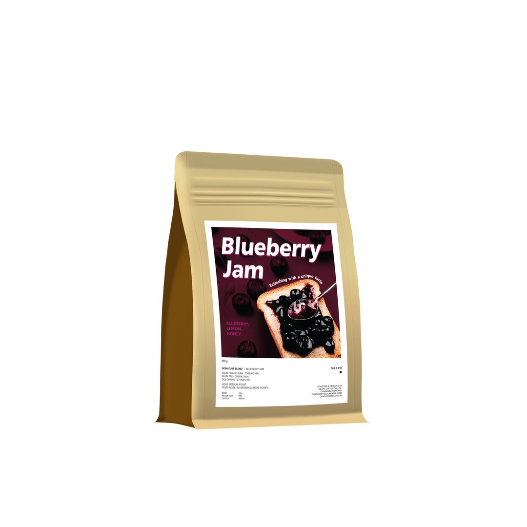 GRAPH | SIGNATURE BLEND 咖啡豆 - FRUITY FINE SET - BLUEBERRY JAM 200g. - 咖啡 - 其他材质 紫色