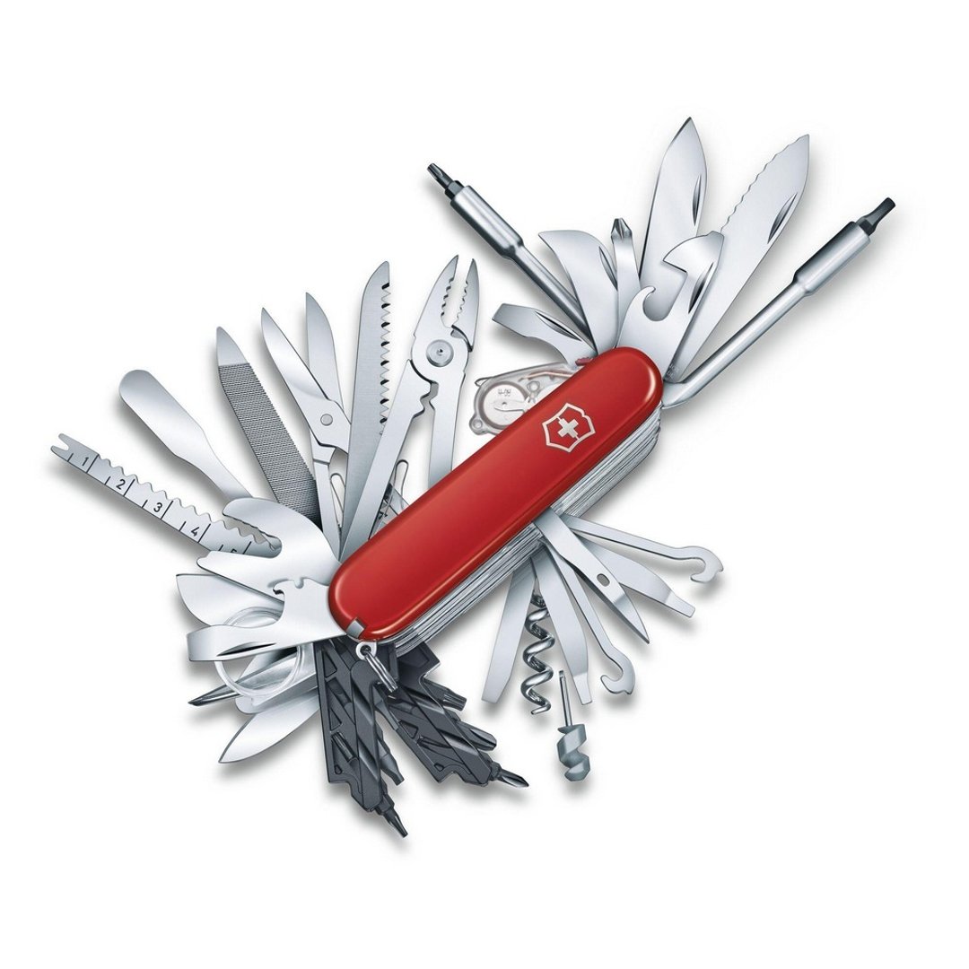 VICTORINOX 瑞士维氏 瑞士刀 Swiss Champ XXL 红 1.6795.XXL - 露营用品 - 不锈钢 红色