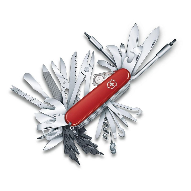 VICTORINOX 瑞士维氏 瑞士刀 Swiss Champ XXL 红 1.6795.XXL - 露营用品 - 不锈钢 红色