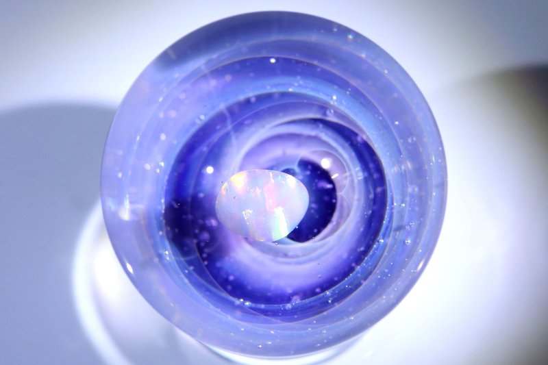 29mm 宇宙玻璃球摆设 no.M014 - 摆饰 - 玻璃 紫色