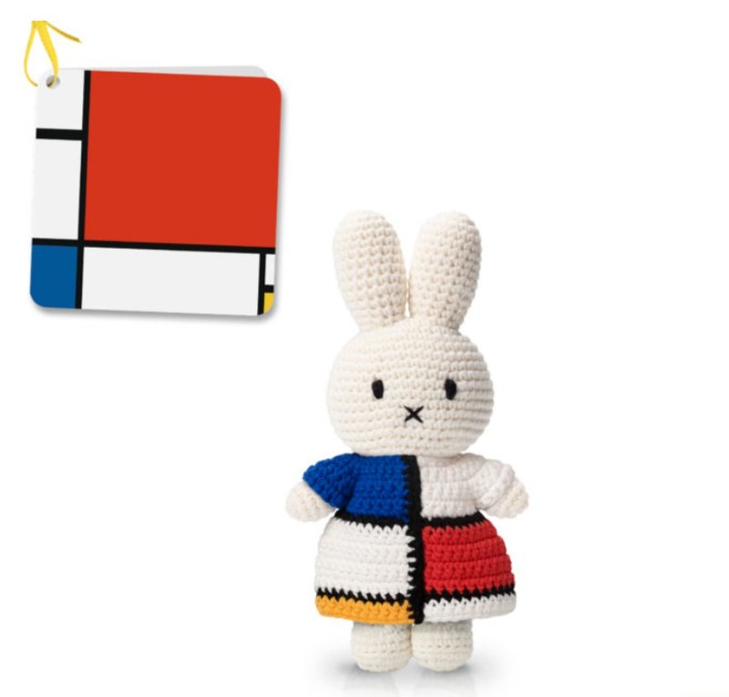 Miffy手工制蒙德里安连身裙 - 玩具/玩偶 - 棉 多色