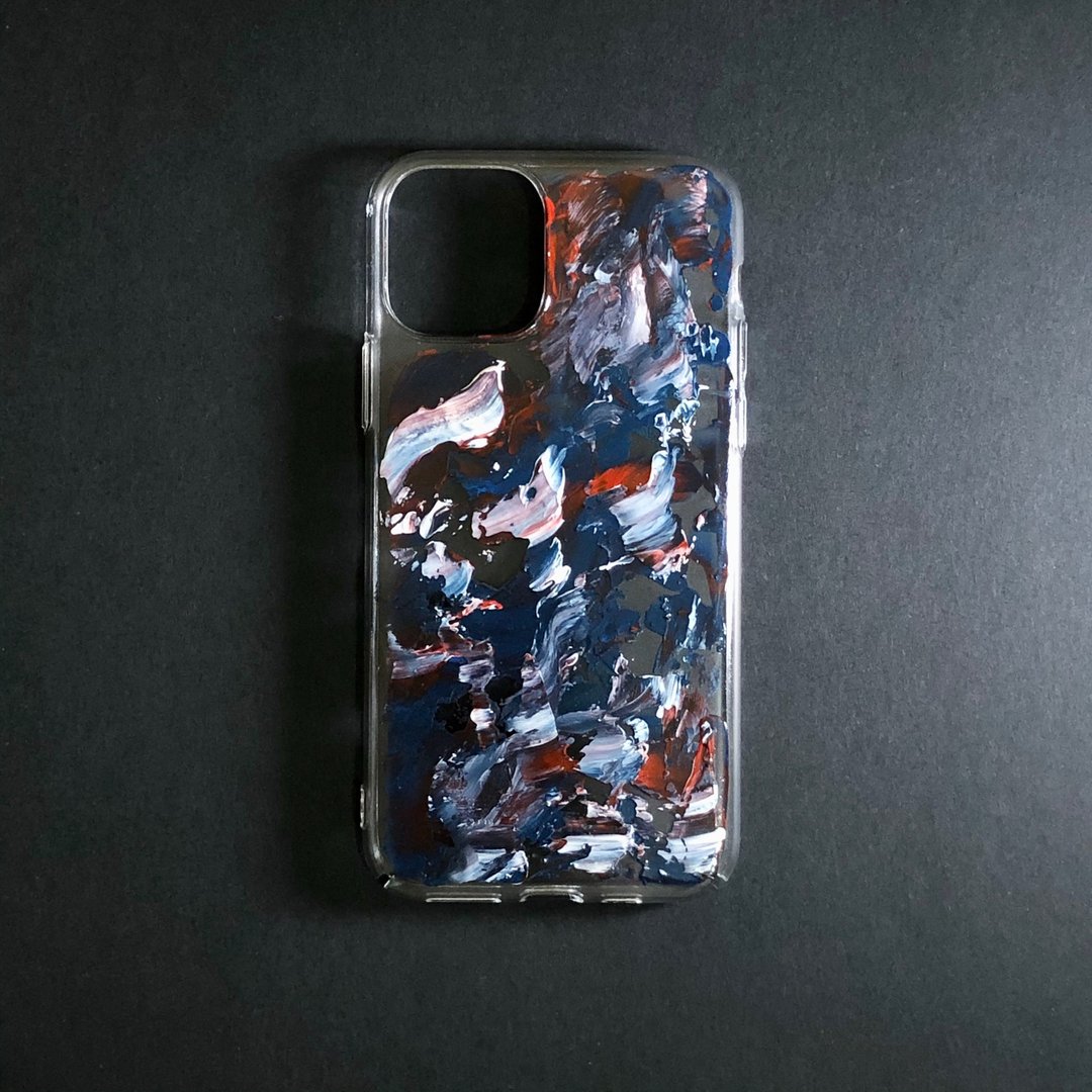 Acrylic 手绘抽象艺术手机壳 | iPhone 11 Pro |  Flow - 手机壳/手机套 - 压克力 多色